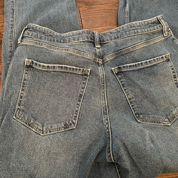 Hollister Blue Straight Jeans - High Rise - Long Length - Picture 3 of 3